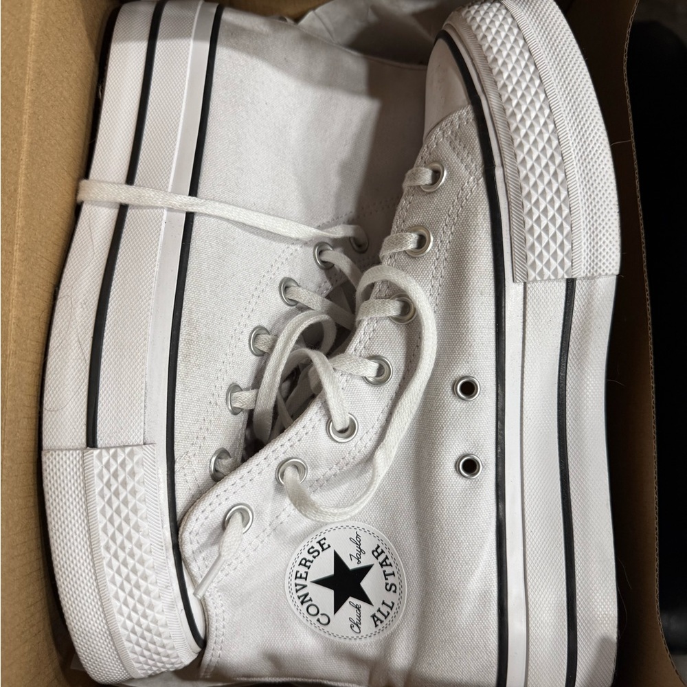 Converse Black and White High-Top Sneakers